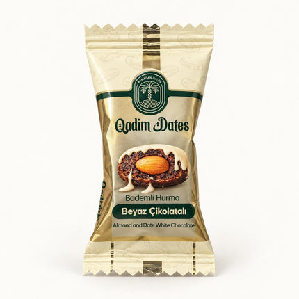 Qadim Dates - Beyaz Çikolatalı Bademli Ezme Hurma (1 kg)
