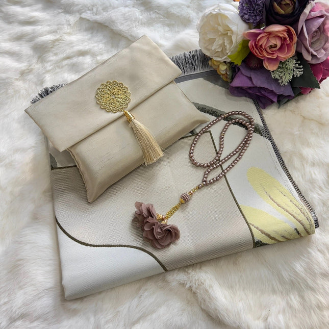 Şantuk Flower Seccade Tesbih Seti