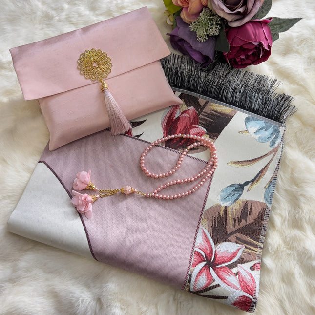 Şantuk Flower Seccade Tesbih Seti