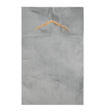 Suni Tavşan Tüyü Peluş Seccade Gri