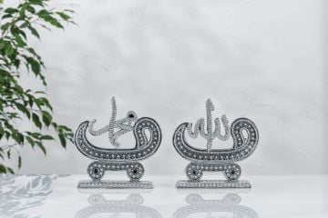 20 Cm Orta İkili Papatya Vav Lafız Biblo