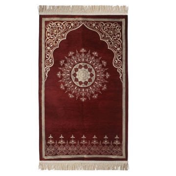 Göbekli Lüks Astarlı Şönil Seccade 25'Li