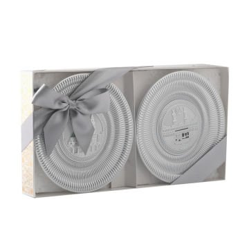 15 Cm Ayetli Tabak İkili Set 36'Lı