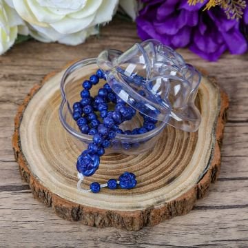 Şeffaf Gül Kutulu Kokulu Tesbih 24'Lü