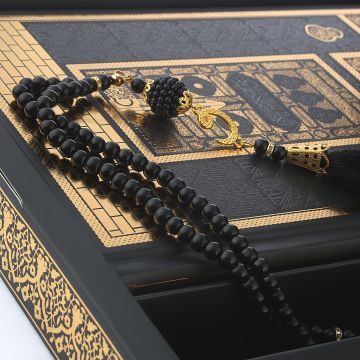 Melikşah Serisi Kuran-ı Kerim Tesbih Seti Siyah