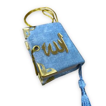 Kadife Kaplı Çift Sayfalı Tam Mini Kuran-ı Kerim Otosüs 10'lu