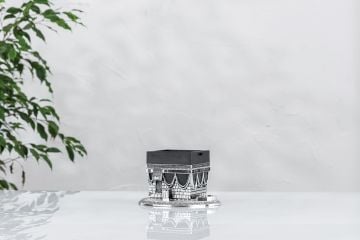 11 Cm Örtülü Kabe Biblo Gümüş