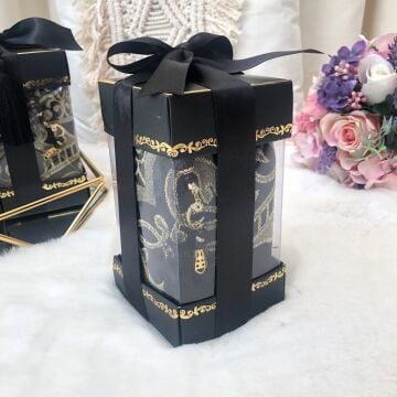 Hediyelik Çırağan Seccade Tesbih Seti Siyah