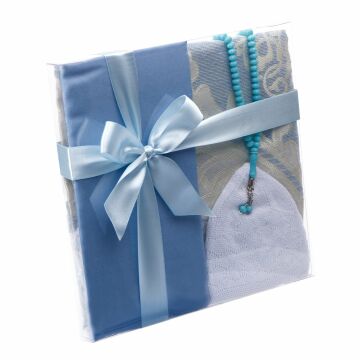 Hicaz Serisi Hac Umre Hediye Seti Mavi