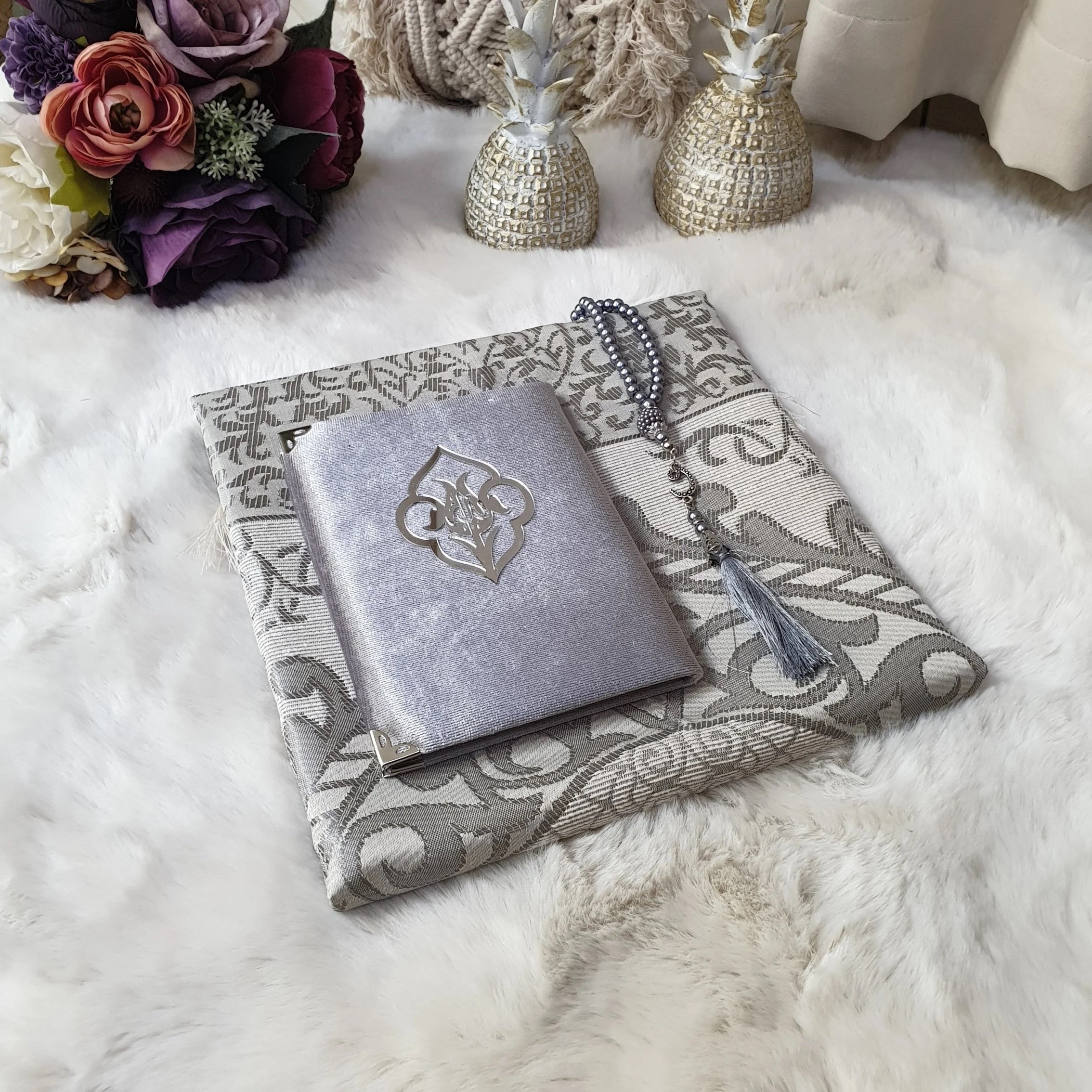 Emirgan Serisi Seccade Yasin Seti No:1 Gri