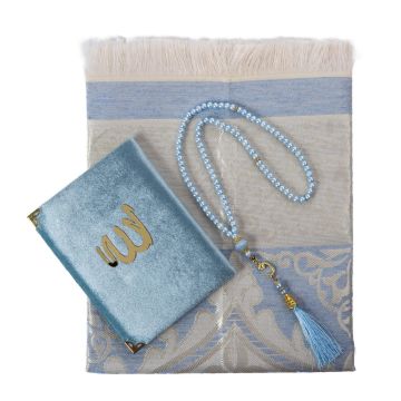 Emirgan Serisi Seccade Yasin Seti No:1 Mavi