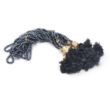 99'Luk 6 Mm Kristal İki Tül Güllü Tesbih (10 Adet)