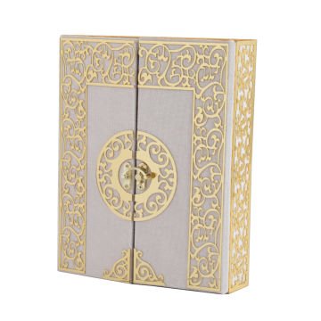 20x24 Cm İki Kapılı Dikey Kuran-ı Kerim Tesbih Kutusu Pembe