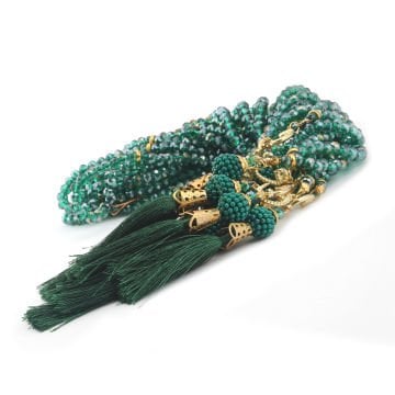 99'Luk 6 Mm Kristal Vavlı Tesbih (10 Adet)