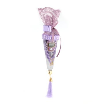 Şeffaf Huni Zikirmatik Tesbih Seti Lila