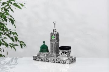 27 Cm Üçlü Zemzem Kabe Mescidi Nebevi Biblo