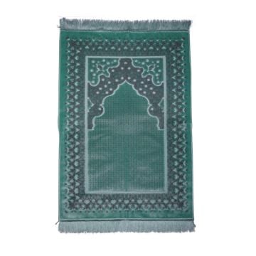 Lüks Kadife Simli Seccade mint