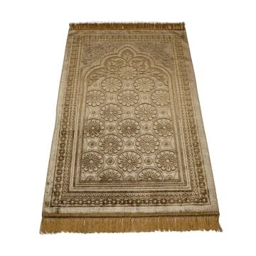 Simli Kadife Seccade Vizon