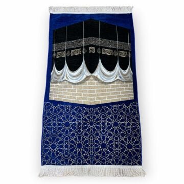 Şönil Büyük Kabe Model Seccade Lacivert