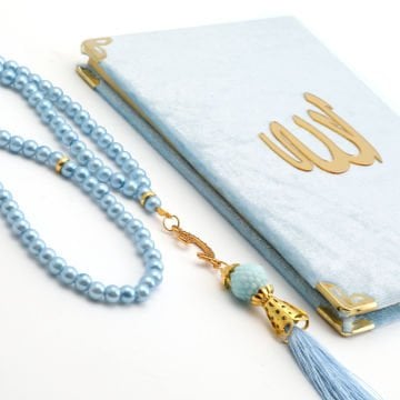 Hediyelik Yasin Tesbih Tül Kese Seti