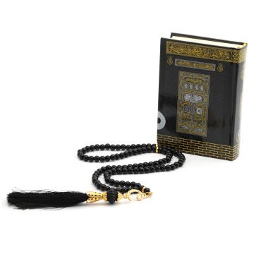 Hediyelik Kuran-ı Kerim Tesbih Seti Siyah