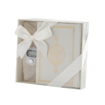 Hediyelik Kuran-ı Kerim Takke Zikirmatik Seti Krem