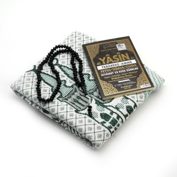 Kabe Kutulu Hediyelik Yasin Seccade Tesbih Seti