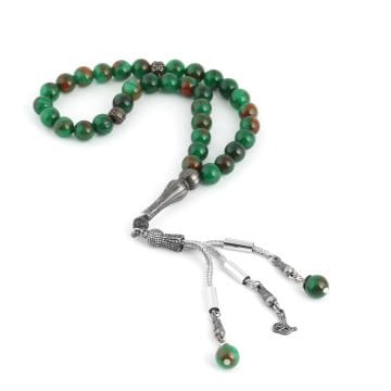 33'Lük 10 Mm Değerli Taş Tesbih (Adet) Yeşil