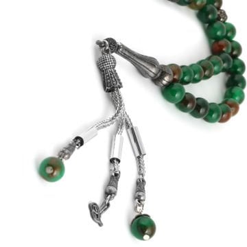 33'Lük 10 Mm Değerli Taş Tesbih (Adet) Yeşil