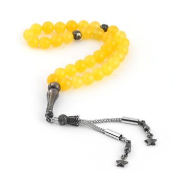 33'Lük 10 Mm Değerli Taş Tesbih (Adet) Sarı