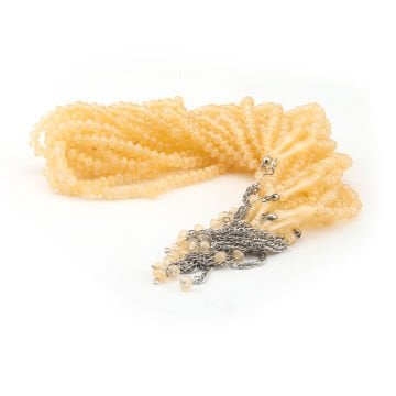 99'Luk 7 Mm Sedefli Yassı İnci Tesbih 50'Li