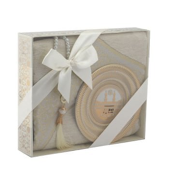 Hediyelik Seccade Tesbih Tabak Seti 24 'Lü