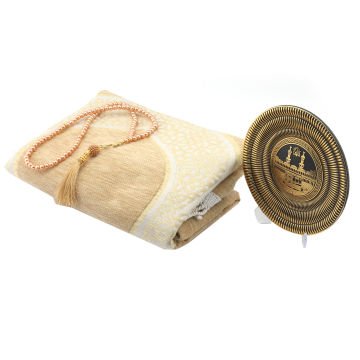 Hediyelik Seccade Tesbih Tabak Seti 24 'Lü