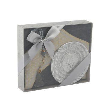 Hediyelik Seccade Tesbih Tabak Seti 24 'Lü