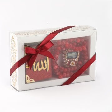 Hediyelik Mini Kuran-ı Kerim Tesbih Zikirmatik Seti 72'Li