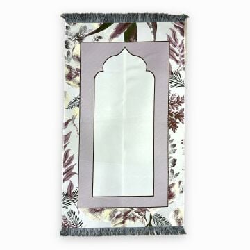 İpek Saten Flower Seccade Pembe