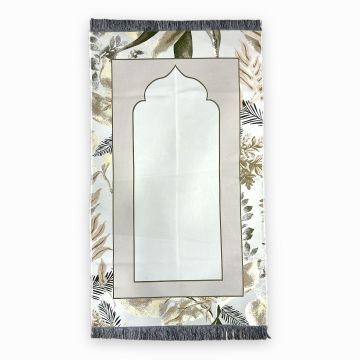 İpek Saten Flower Seccade Vizon