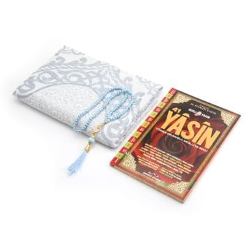 Hediyelik Seccade Yasin Tesbih Tül Kese Seti