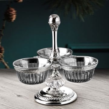 Üçlü Cam Hurmalık Ve Sunumluk