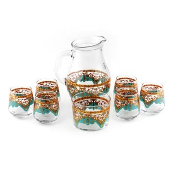 Desenli Cam Zemzem Takımı