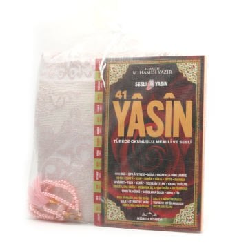 Hediyelik Seccade Yasin Tesbih Tül Kese Seti 30'Lu