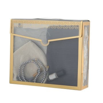 Hediyelik Seccade Eşarp Tesbih Takke Ve Esans Seti 24'Lü