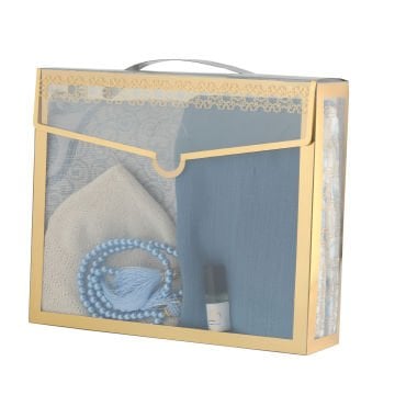 Hediyelik Seccade Eşarp Tesbih Takke Ve Esans Seti 24'Lü