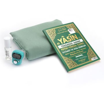 Hediyelik Şal Yasin Zikirmatik Esans Seti Yeşil