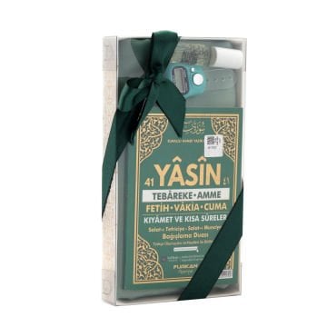 Hediyelik Şal Yasin Zikirmatik Esans Seti Yeşil