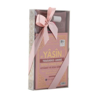 Hediyelik Şal Yasin Zikirmatik Esans Seti Pembe