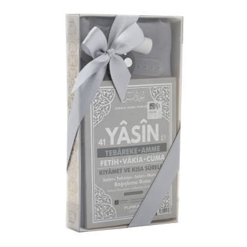 Hediyelik Şal Yasin Zikirmatik Esans Seti Gri