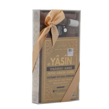 Hediyelik Şal Yasin Zikirmatik Esans Seti Gold