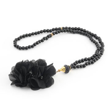 37x15x16 Cm Hediyelik Seccade Kuran-ı Kerim Tesbih Sandık Set Siyah