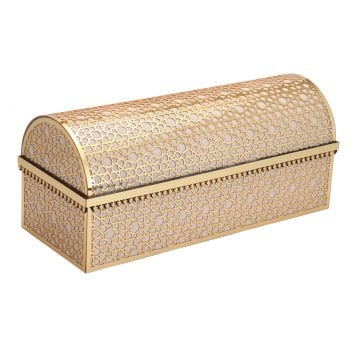 37x15x16 Cm Hediyelik Seccade Kuran-ı Kerim Tesbih Sandık Set Pembe